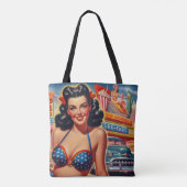 Tote Bag Vieille école des années 1950 (Dos)