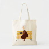 Tote Bag Vieille Femme Lectant La Bible (Devant)