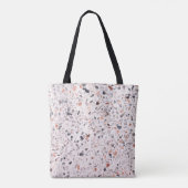 Tote Bag Vieille texture terrazzo, motif d'hamper. (Dos)
