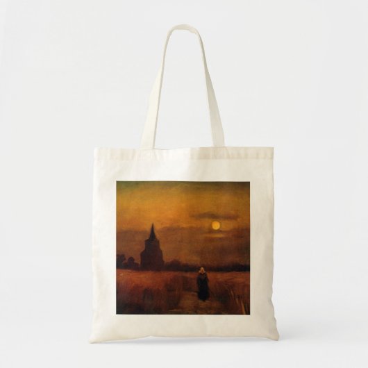 Tote Bag Vieille tour dans les champs par Vincent van Gogh (Devant)