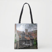 Tote Bag Vieille ville de Bruges en Belgique (Devant)