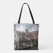 Tote Bag Vieille ville de Bruges en Belgique (Dos)