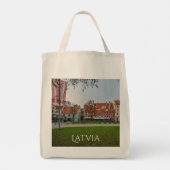 Tote Bag Vieille ville de Riga en automne (Dos)