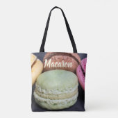 Tote Bag Viennoiseries Macaron pour le cadeau de dent sucré (Dos)