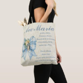 Tote Bag Vierge catholique Marie Ave Maria Bébé Jésus Flora (De près)