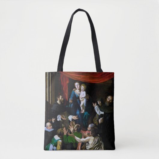 Tote Bag Vierge du Rosaire, Caravaggio (Devant)