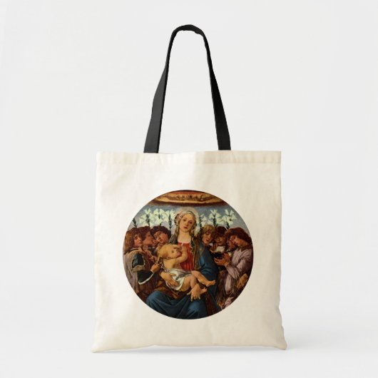 Tote Bag Vierge et enfant avec huit anges par Botticelli (Devant)
