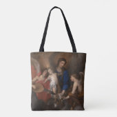 Tote Bag Vierge et enfant avec la musique faisant des anges (Dos)