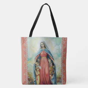 Tote Bag Vierge Marie béni avec des enfants