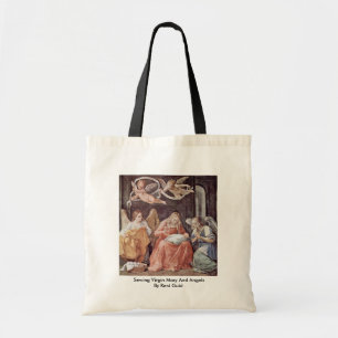 Tote Bag Vierge Marie de couture et anges par Reni Guido