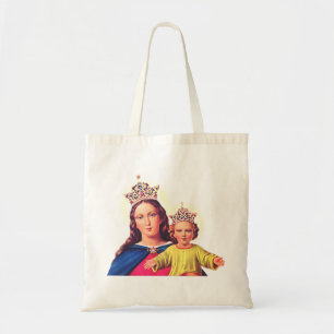 Tote Bag Vierge Marie reine avec Jésus
