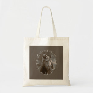 Tote Bag Vierge vintage et enfant avec cadre argenté