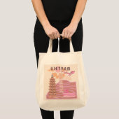 Tote Bag Vietnam Travel Art, Retro (Devant (produit))