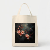 Tote Bag Vietnamese Peach Blossom Art (Devant)