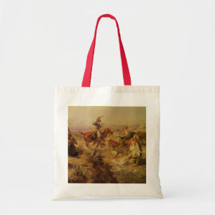 Tote Bag Vieux Cowboys, Jetés à bas par CM Russell