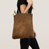 Tote Bag Vieux cuir Brown : Arrière - plan texturé (De près)