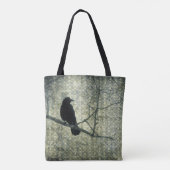 Tote Bag Vieux Damas Vertes Et Crow (Dos)