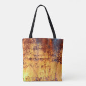 Tote Bag Vieux métal rouille arrière - plan et texture, mét (Dos)