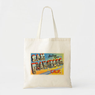 Tote Bag Vieux souvenir de voyage de San Francisco la