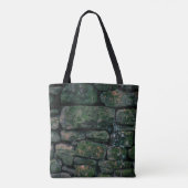 Tote Bag Vignes Brown sur blocs de pierre empilés (Dos)