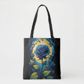 Tote Bag Vignes Roses bleues 3 (Devant)