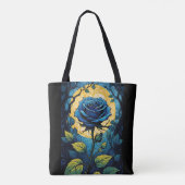 Tote Bag Vignes Roses bleues 3 (Dos)