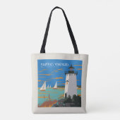 Tote Bag Vignoble de Martha, Massachusetts | Phare (Dos)
