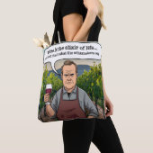 Tote Bag Vignoble Winemaker, le vin est l'élixir de la vie (De près)