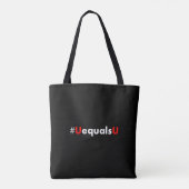 Tote Bag VIH non détectable égale non transmettable - Minim (Dos)
