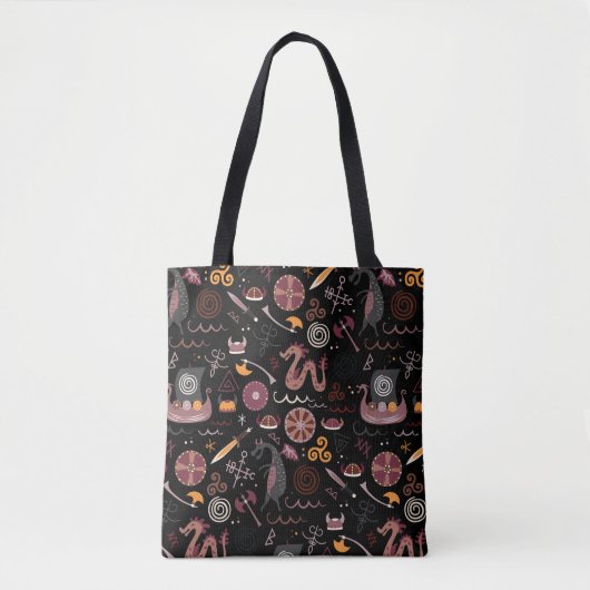 Tote Bag Viking : Conception Graphique, Intransparente. (Devant)