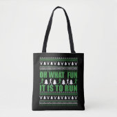 Tote Bag Vilain pull de Noël Joyeux (Devant)