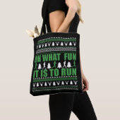 Tote Bag Vilain pull de Noël Joyeux (De près)