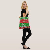 Tote Bag Vilain pull motif sonnettes Joyeux fils Xmas (Sur le modèle)