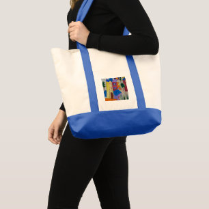 Tote Bag Village d'été Abstrait