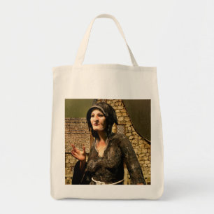 Tote Bag Village médiéval de sorcière de fantasy Halloween