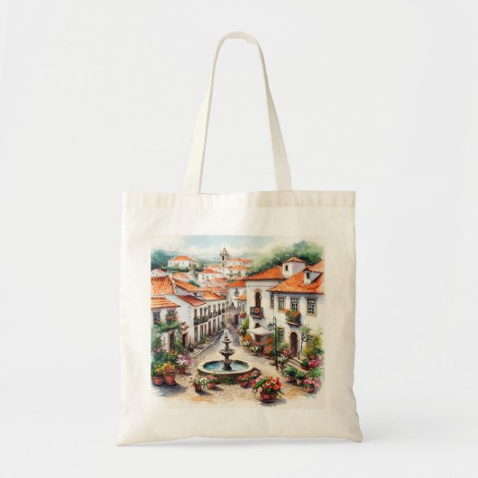 Tote Bag Village portugais typique (Devant)