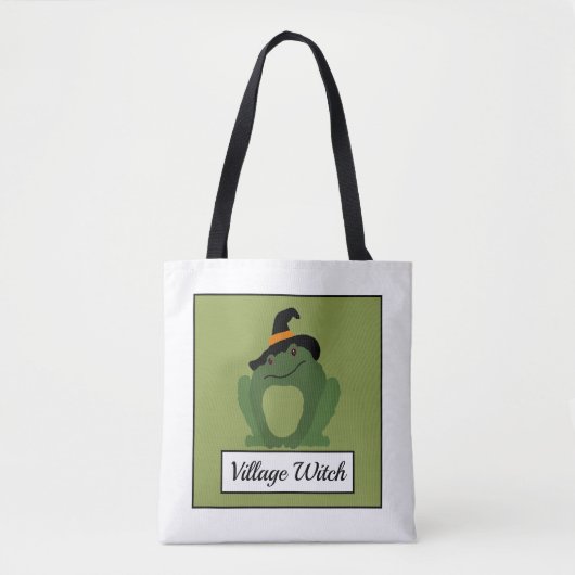 Tote Bag Village Witch, Toad (Devant)