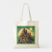 Tote Bag Ville d'Atlantis 4 - Style boisé (Dos)