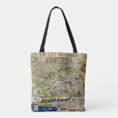 Tote Bag Ville de carte du Québec (Dos)
