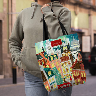Tote Bag ville de Londres Noël