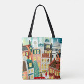 Tote Bag ville de Londres Noël (Dos)