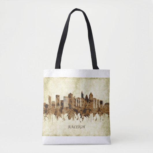 Tote Bag Ville de Raleigh North Carolina (Devant)