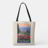 Tote Bag Ville de Rose | Portland, Oregon (Dos)