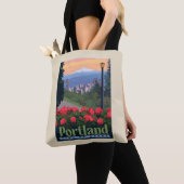 Tote Bag Ville de Rose | Portland, Oregon (De près)