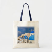 Tote Bag Ville de Santorin, Grèce (Devant)