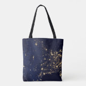 Tote Bag Ville Des États-Unis La Nuit. (Dos)