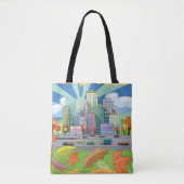 Tote Bag Ville En Automne (Devant)