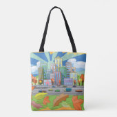 Tote Bag Ville En Automne (Dos)