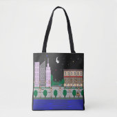Tote Bag Ville nocturne (Devant)