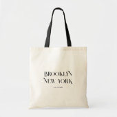 Tote Bag Ville Personnalisée Moderne Design Destination Mar (Devant)